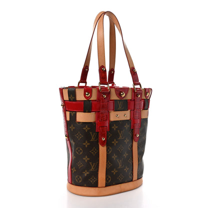 Louis Vuitton Monogram Crocodile Neo Bucket Rubis 3 of 9