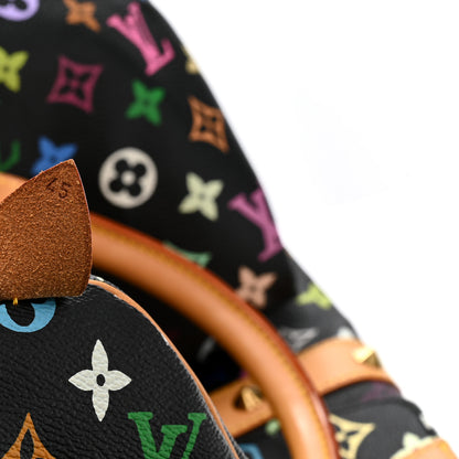 Louis Vuitton Monogram Multicolor Keepall 45 Black 6 of 11