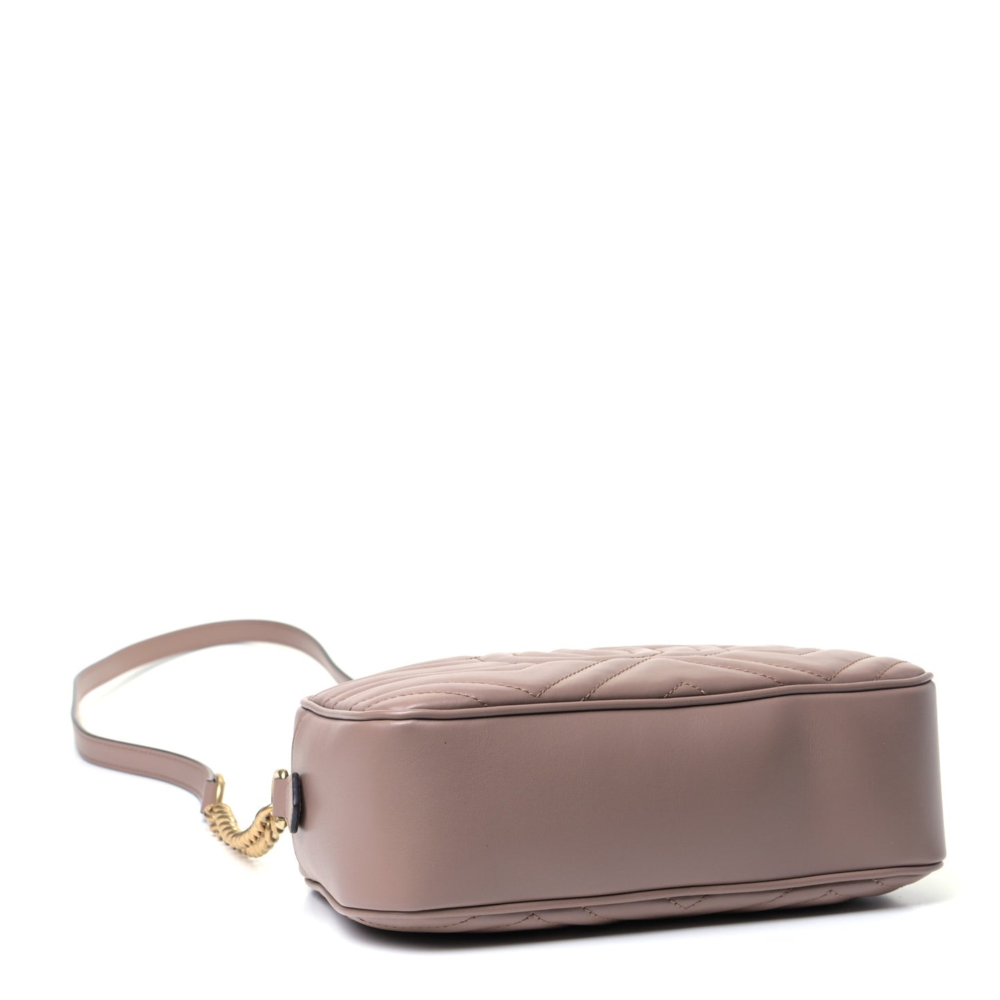 Calfskin Matelasse Small GG Marmont Chain Shoulder Bag Porcelain Rose