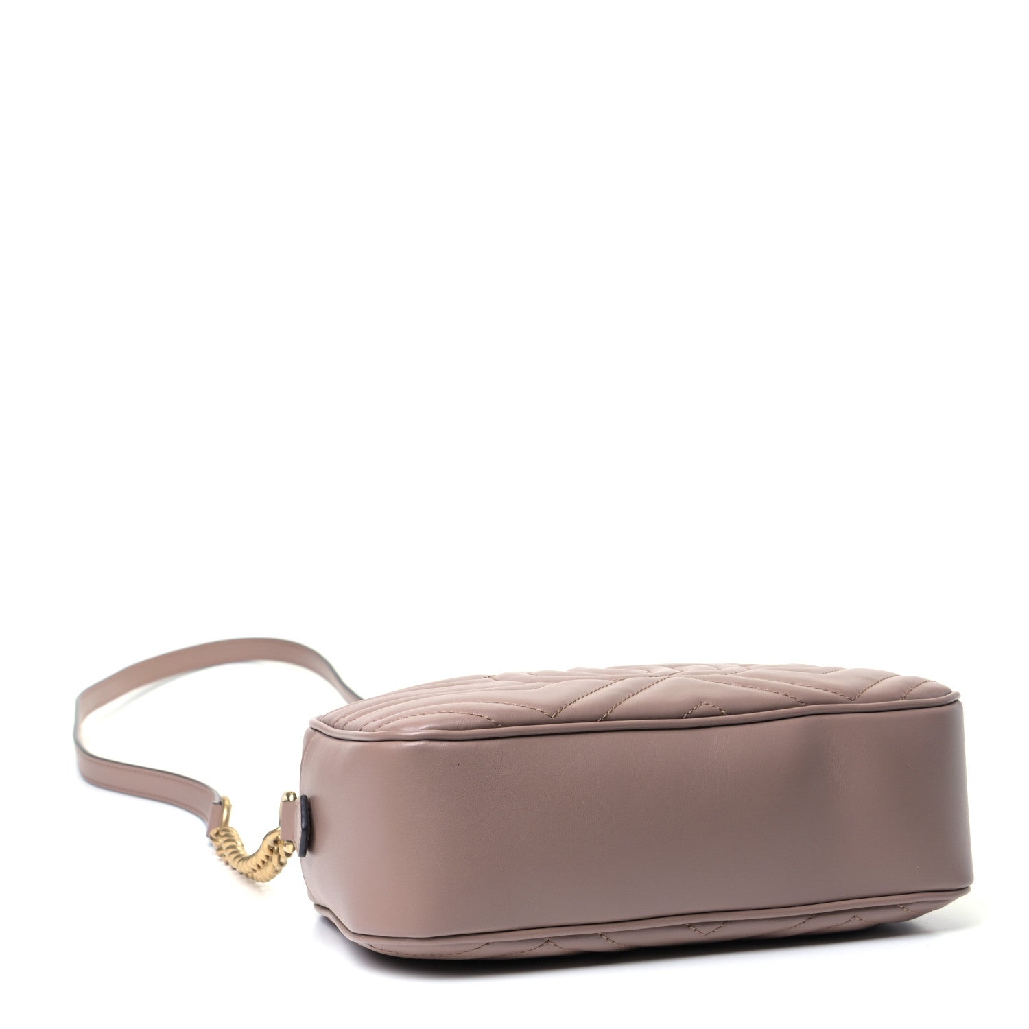 Gucci Calfskin Matelasse Small GG Marmont Chain Shoulder Bag Porcelain Rose 4 of 6