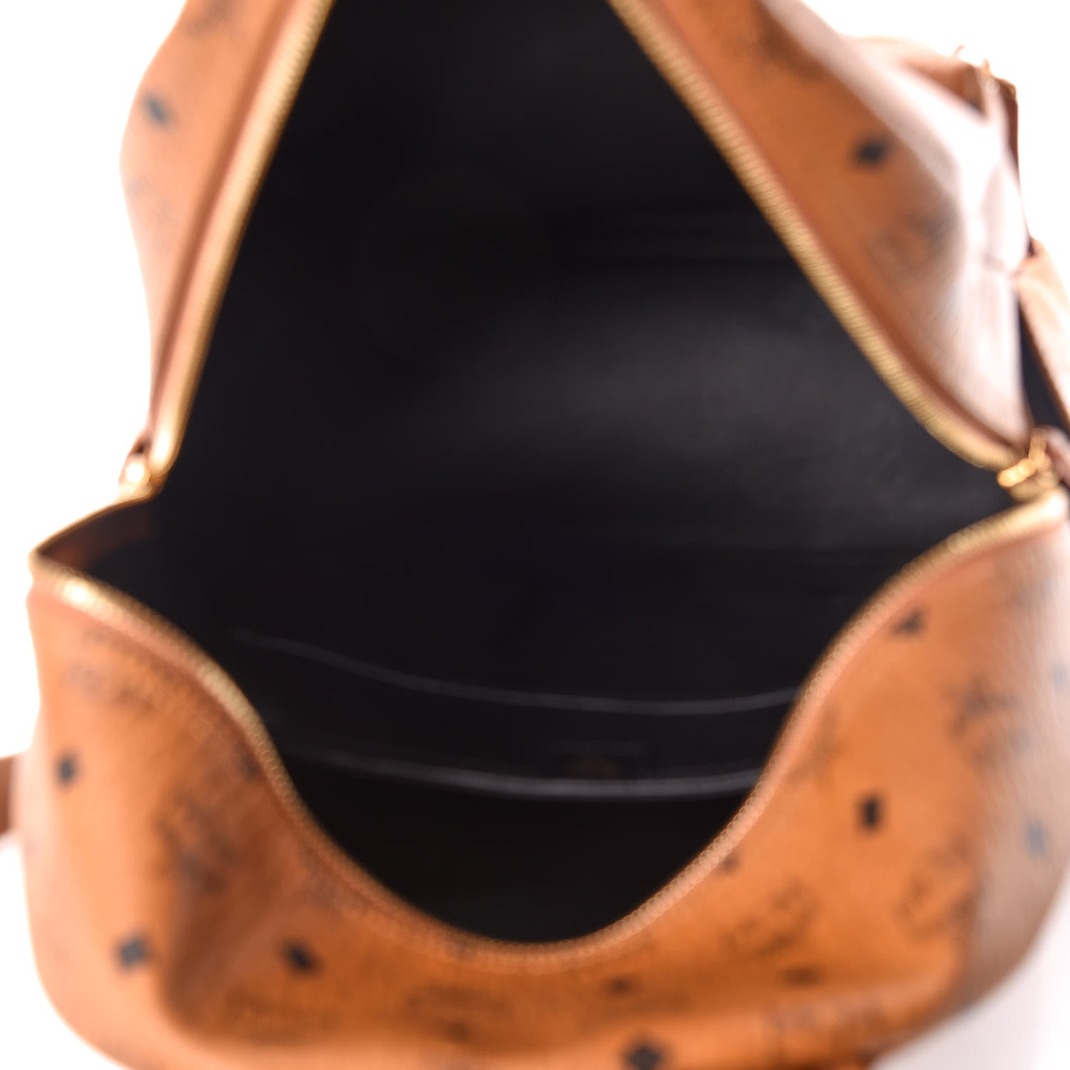MCM Visetos Medium Stark Backpack Cognac 7 of 17