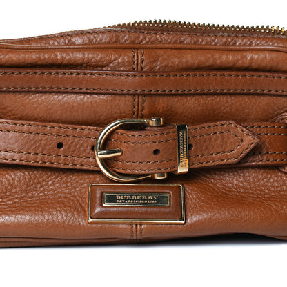 Burberry Grainy Calfskin Small Buckle Crossbody Brown 12 of 13