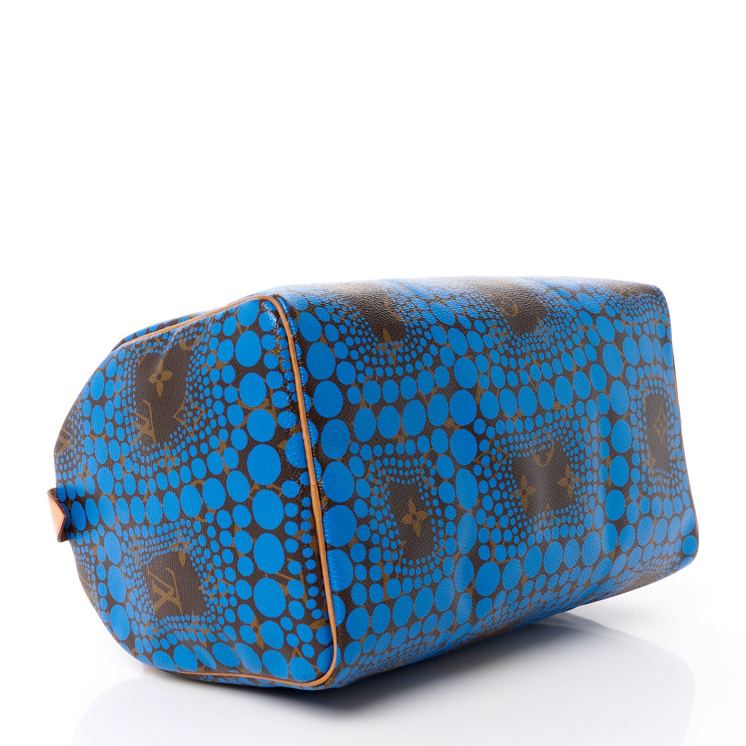 Louis Vuitton Monogram Kusama Town Speedy 30 Blue 4 of 14
