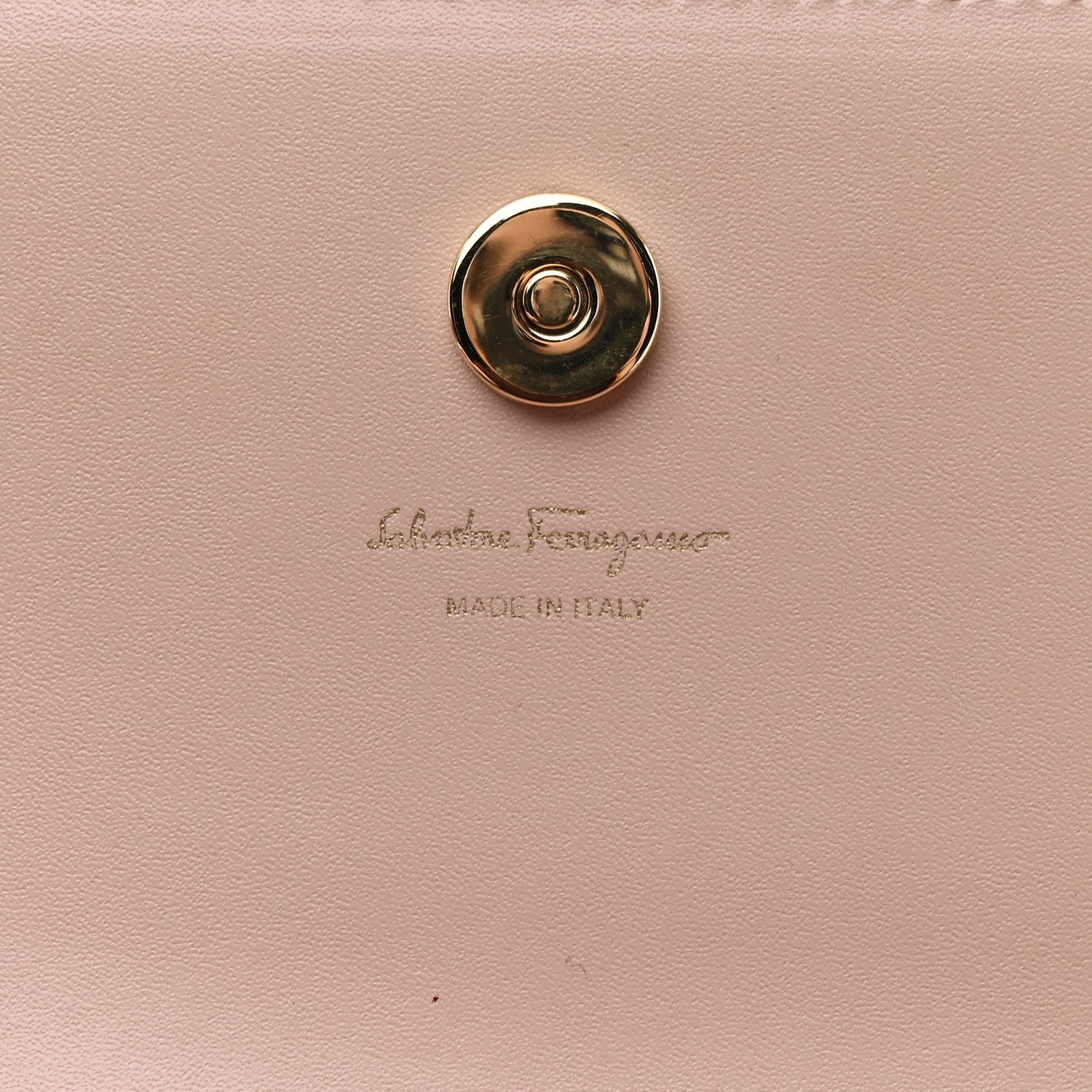 Salvatore Ferragamo Calfskin Gancini Liberty Chain Clutch Bonbon 6 of 11