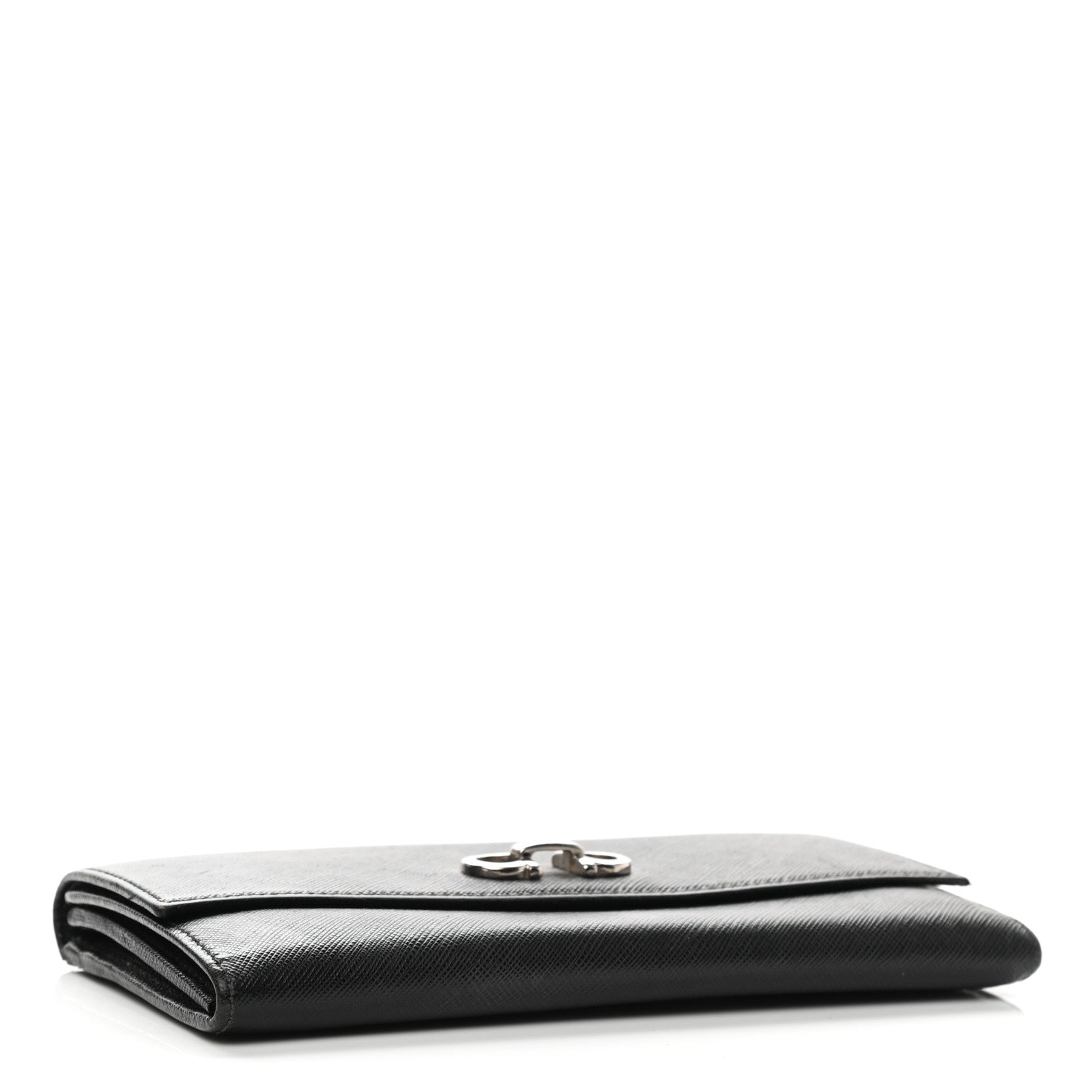 Salvatore Ferragamo Grained Calfskin Wallet Black 4 of 8
