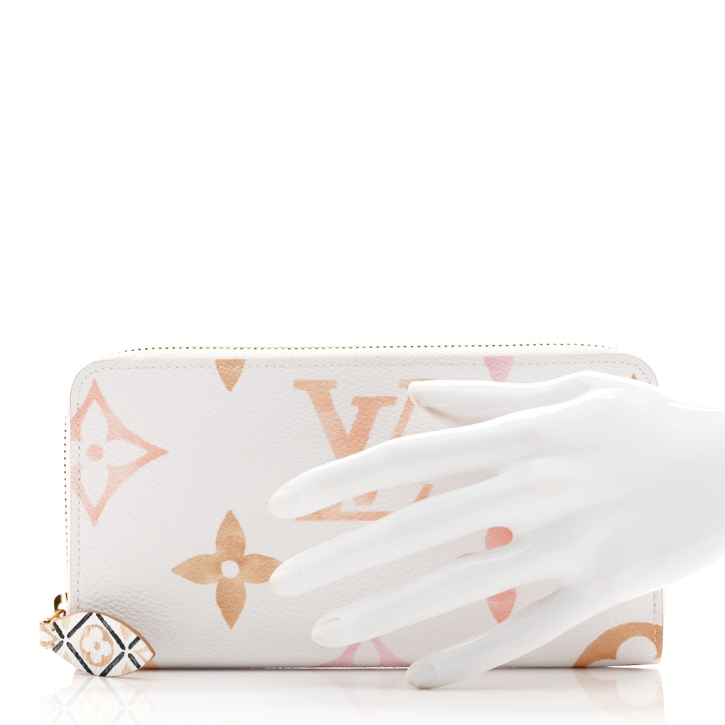 Monogram Giant By The Pool Zippy Wallet Resort Beige