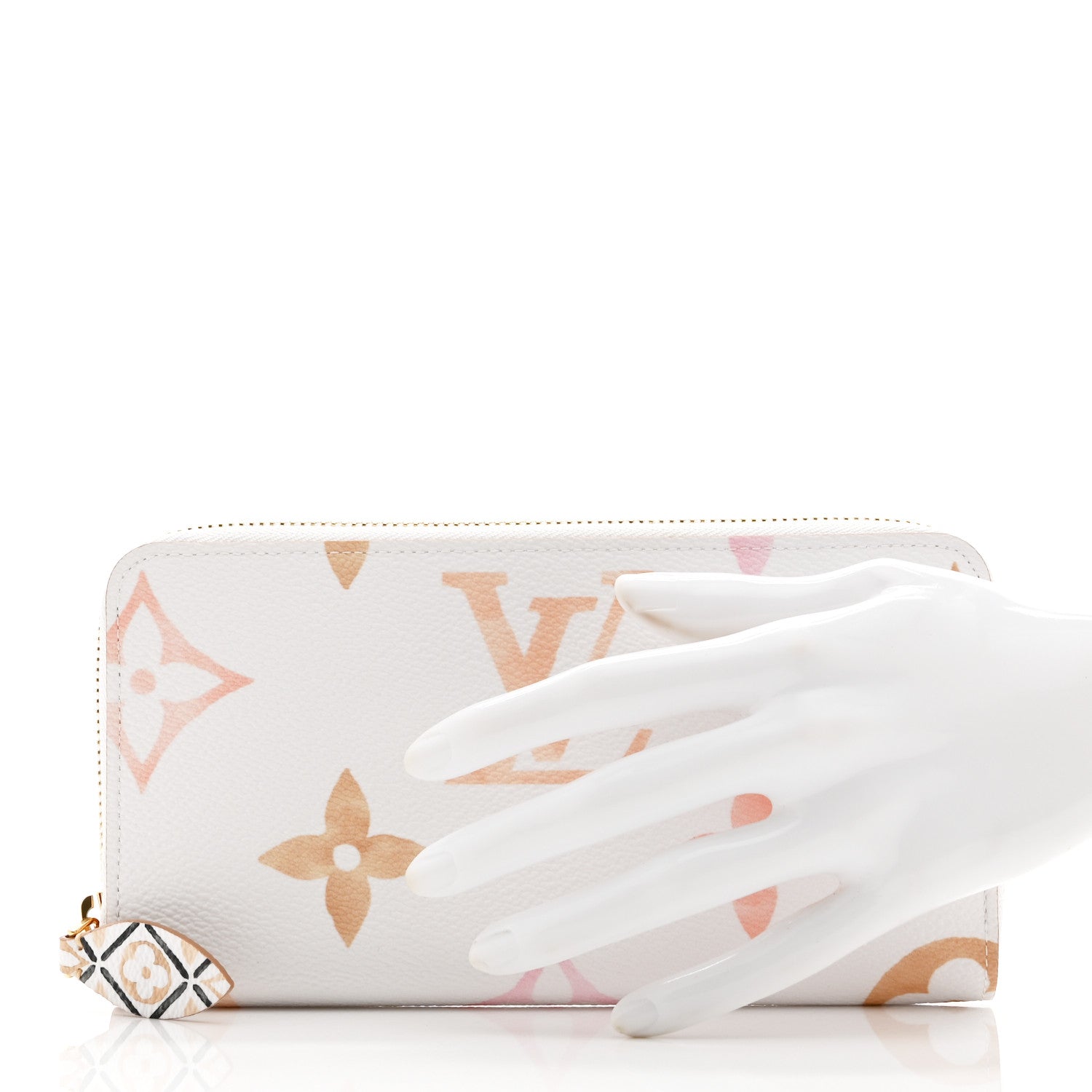 Louis Vuitton Monogram Giant By The Pool Zippy Wallet Resort Beige 2 of 6