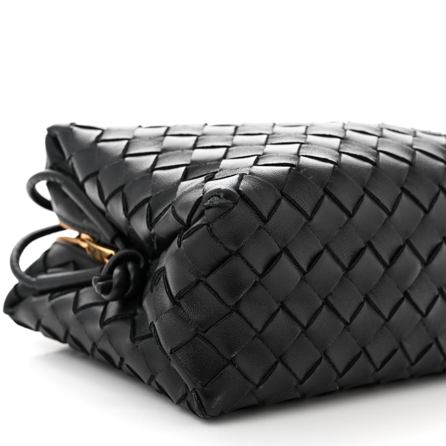 Nappa Intrecciato Small Loop Camera Bag Black