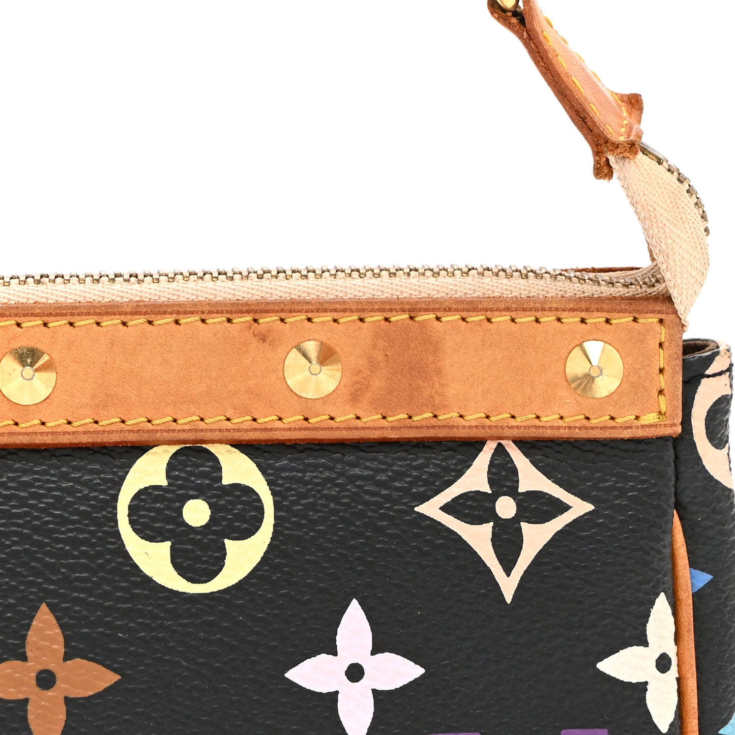 Monogram Multicolor Pochette Accessories Black