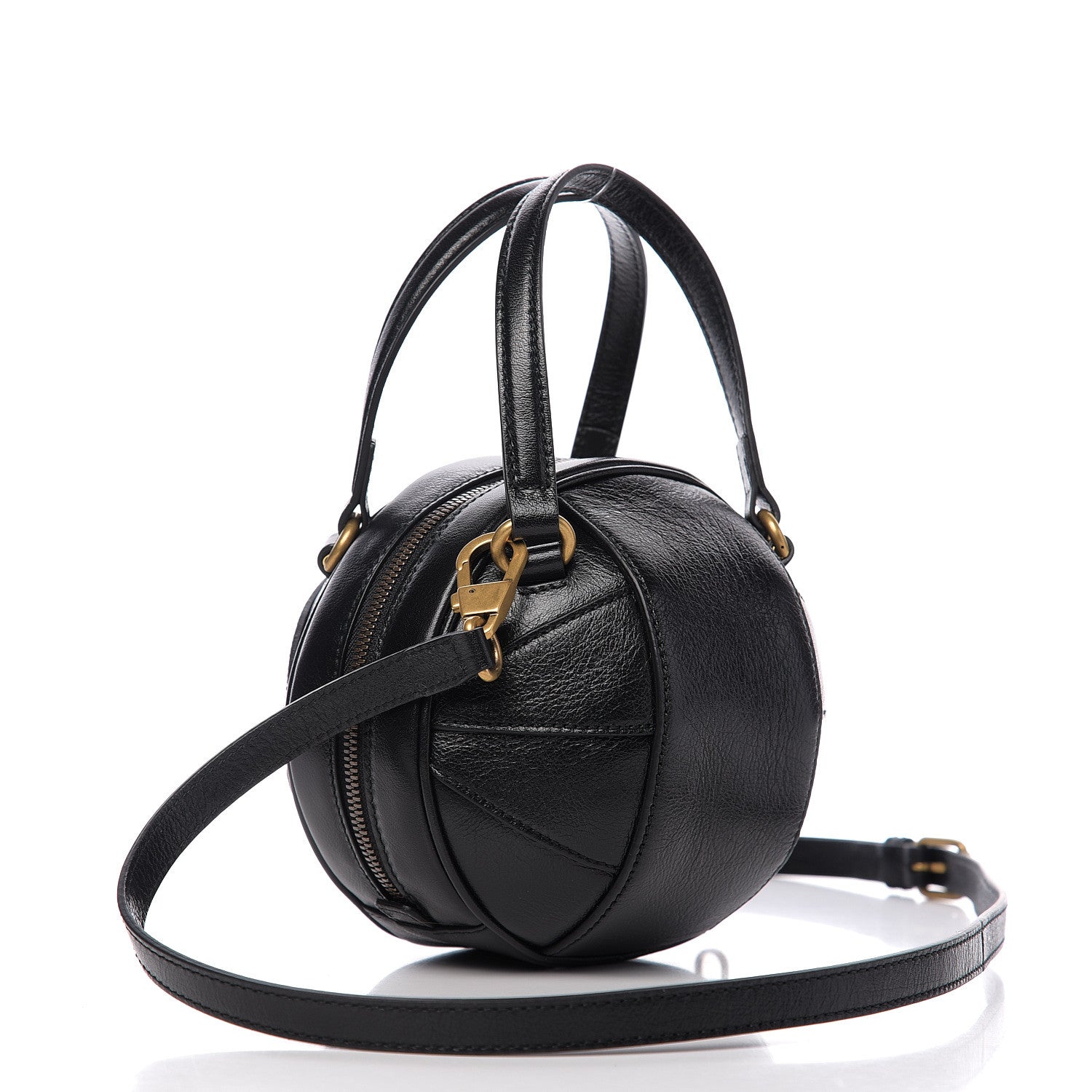 Gucci Piuma Lux Energy Mini Tifosa Basketball Shaped Shoulder Bag Black 2 of 9