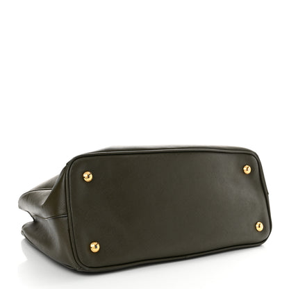 Prada Saffiano Lux Medium Tote Militare 4 of 14
