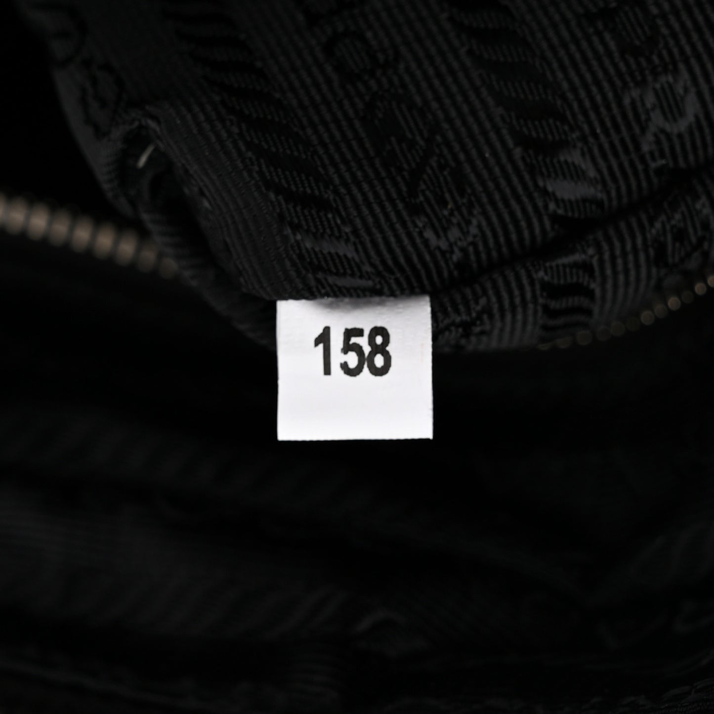 Nylon Tessuto Impuntu Quilted Bandoliera Crossbody Bag Black