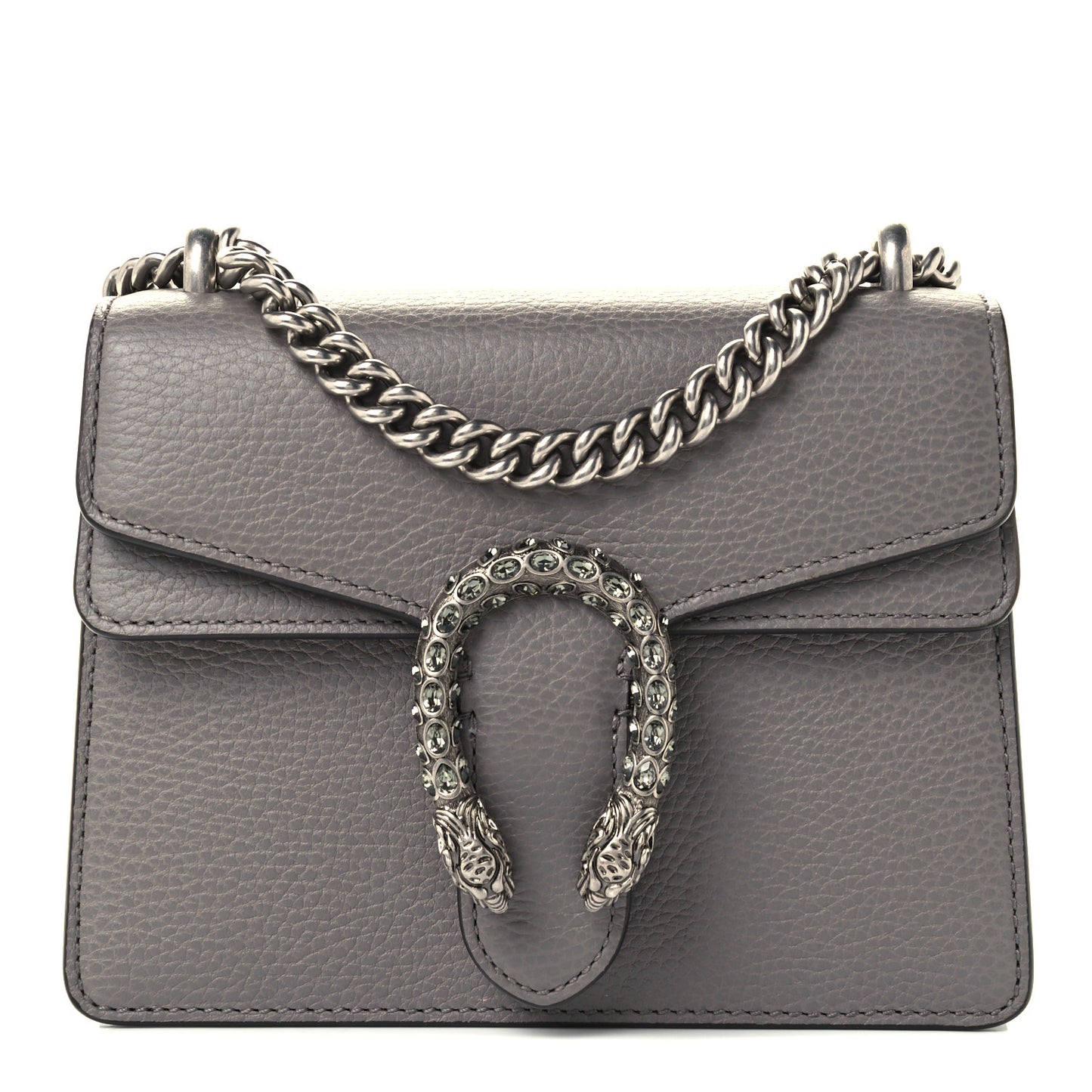 Calfskin Mini Dionysus Shoulder Bag Dusty Grey