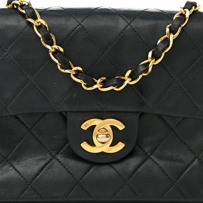 Chanel Lambskin Quilted Mini Square Flap Black 9 of 12