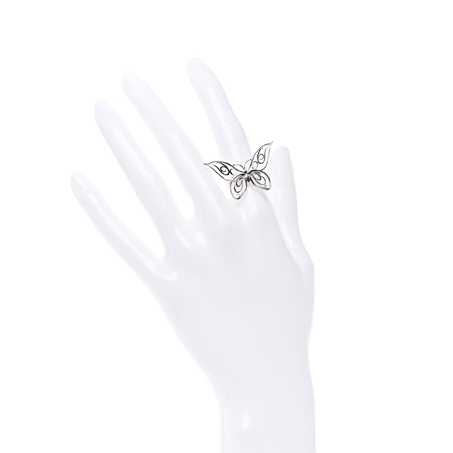 Tiffany Sterling Silver Butterfly Ring 49 4.75 2 of 5