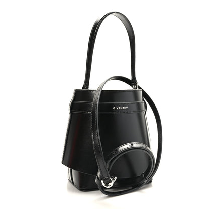 Givenchy Box Calfskin Shark Lock Bucket Bag Black 3 of 8
