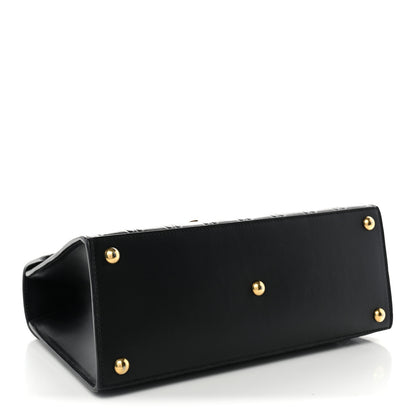 Gucci Guccissima Signature Small Padlock Top Handle Bag  Black 5 of 11