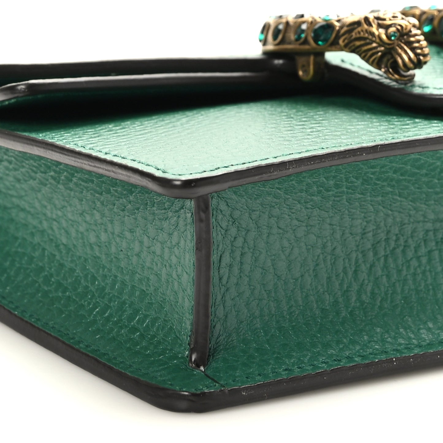Dollar Calfskin Crystal Super Mini Dionysus Shoulder Bag Emerald