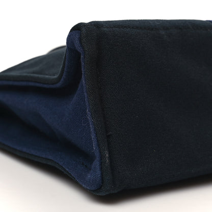 Hermes Canvas Herline GM Tote Navy 8 of 11