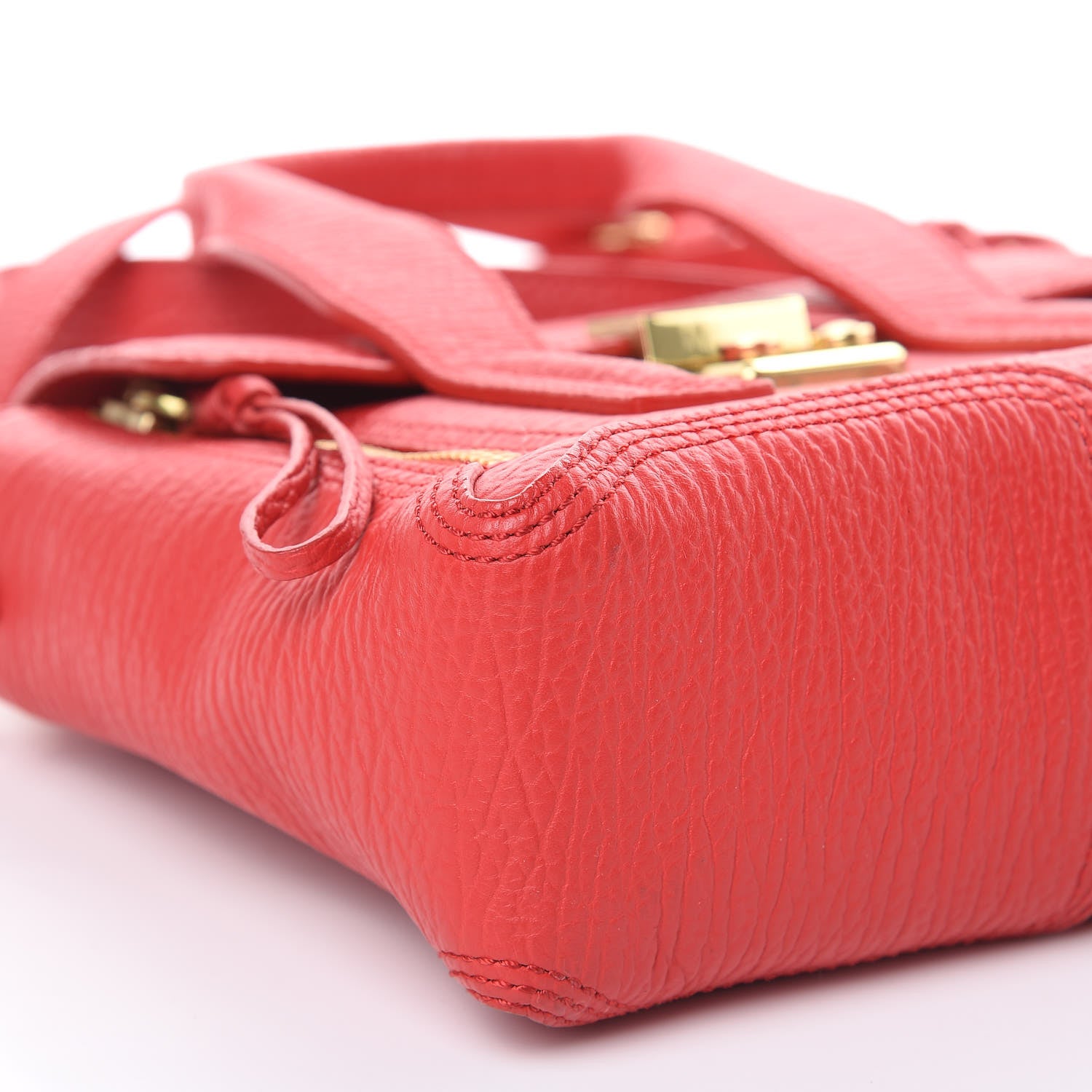3.1 Phillip Lim 3.1 Textured Calfskin Mini Pashli Satchel Red 9 of 11