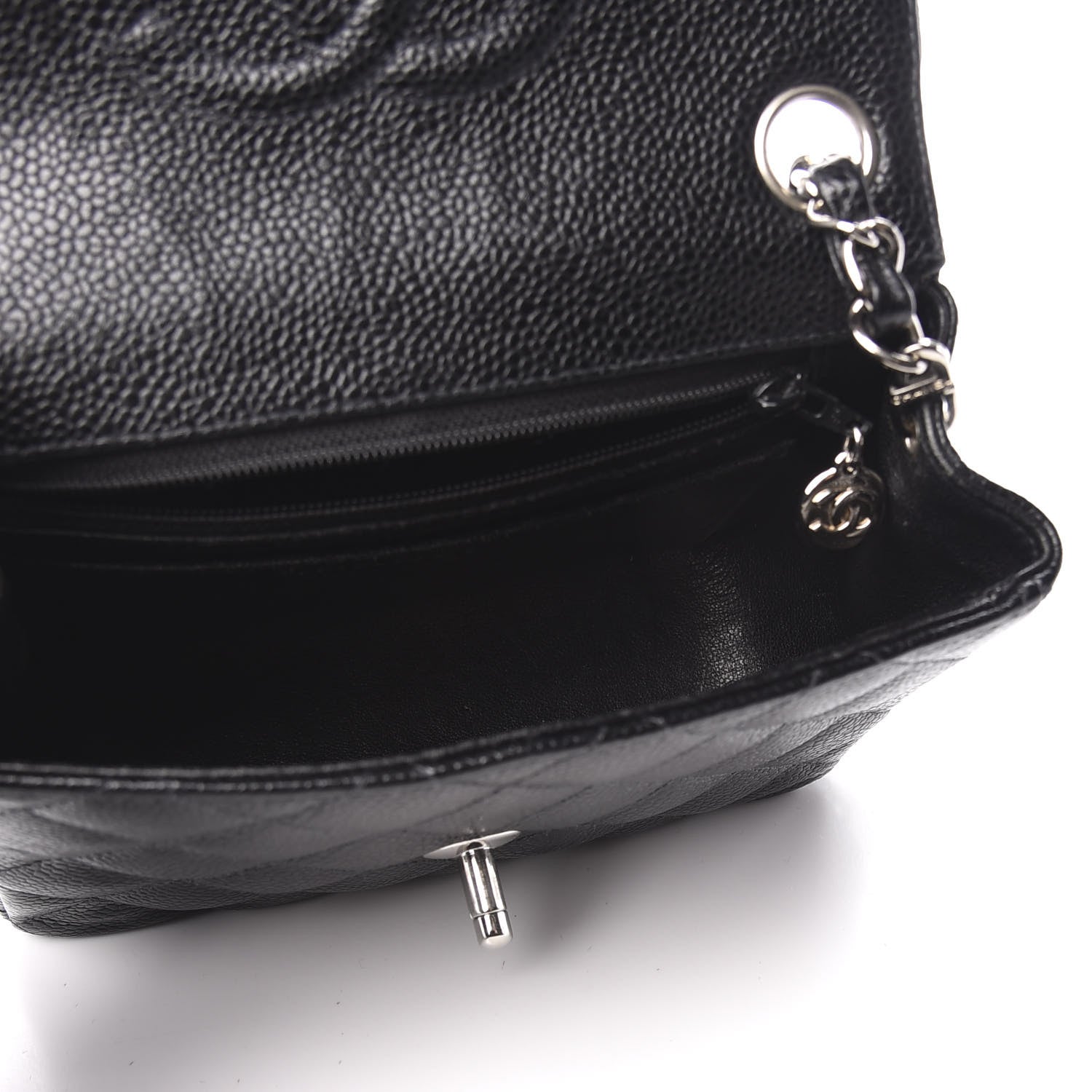 Chanel Caviar Quilted Mini Square Flap Black 5 of 9
