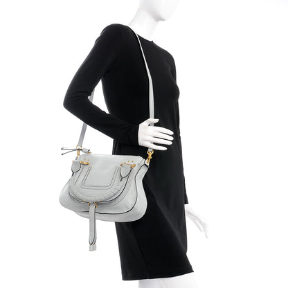 Chloe Calfskin Small Marcie Satchel Airy Grey 2 of 8