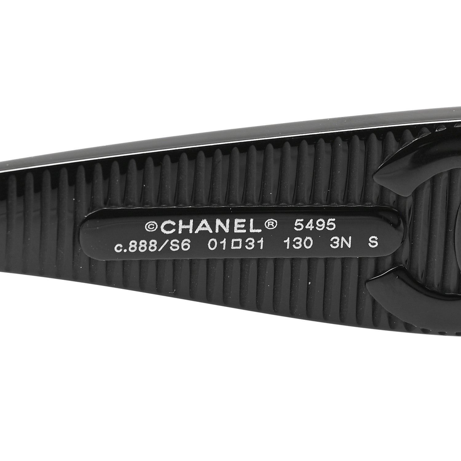Chanel Acetate Shield Sunglasses 5495 Black 6 of 6