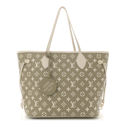 Louis Vuitton Empreinte Monogram Spring In The City Neverfull MM Kaki Beige Cream 1 of 11
