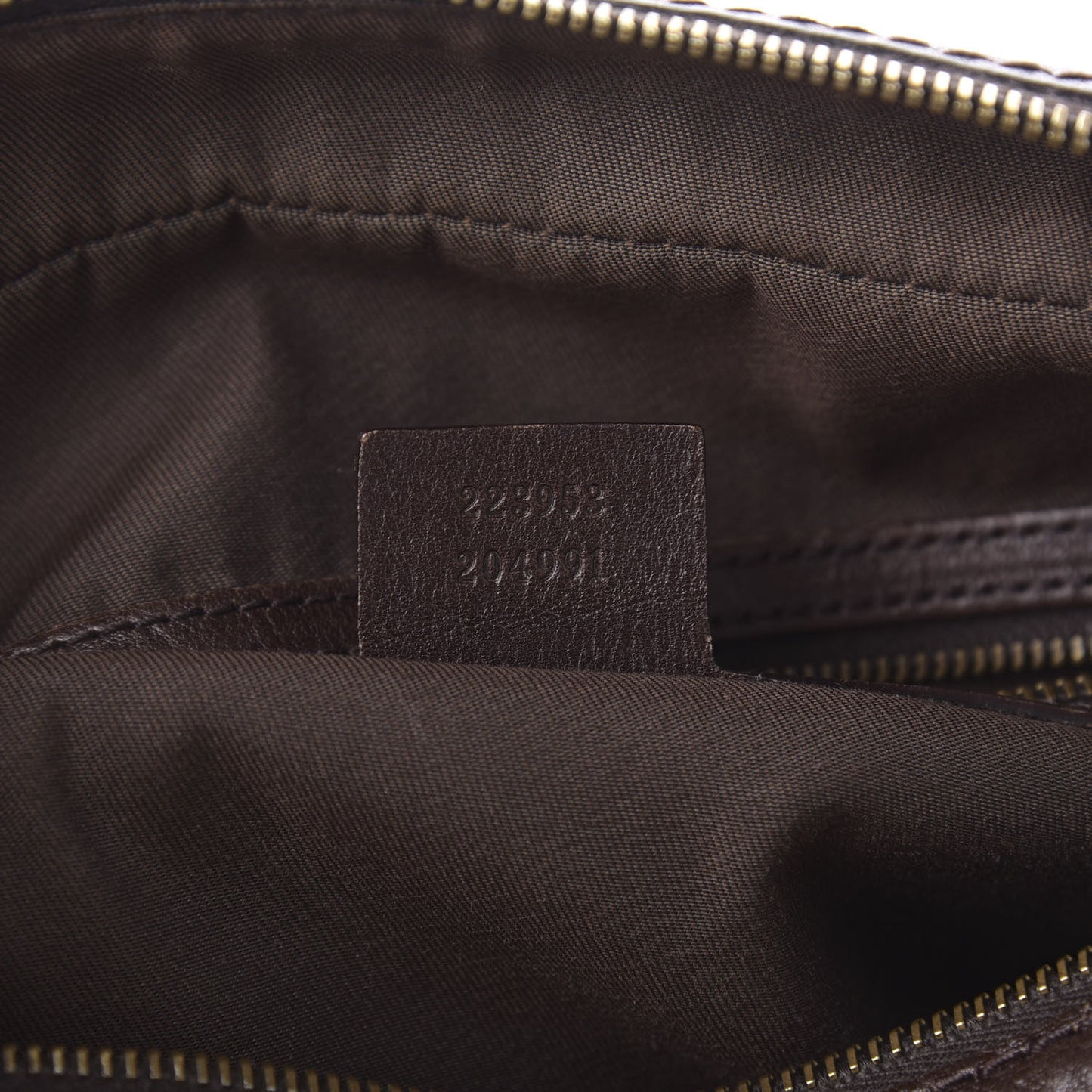 Monogram Medium Interlocking Icon Tote Dark Brown