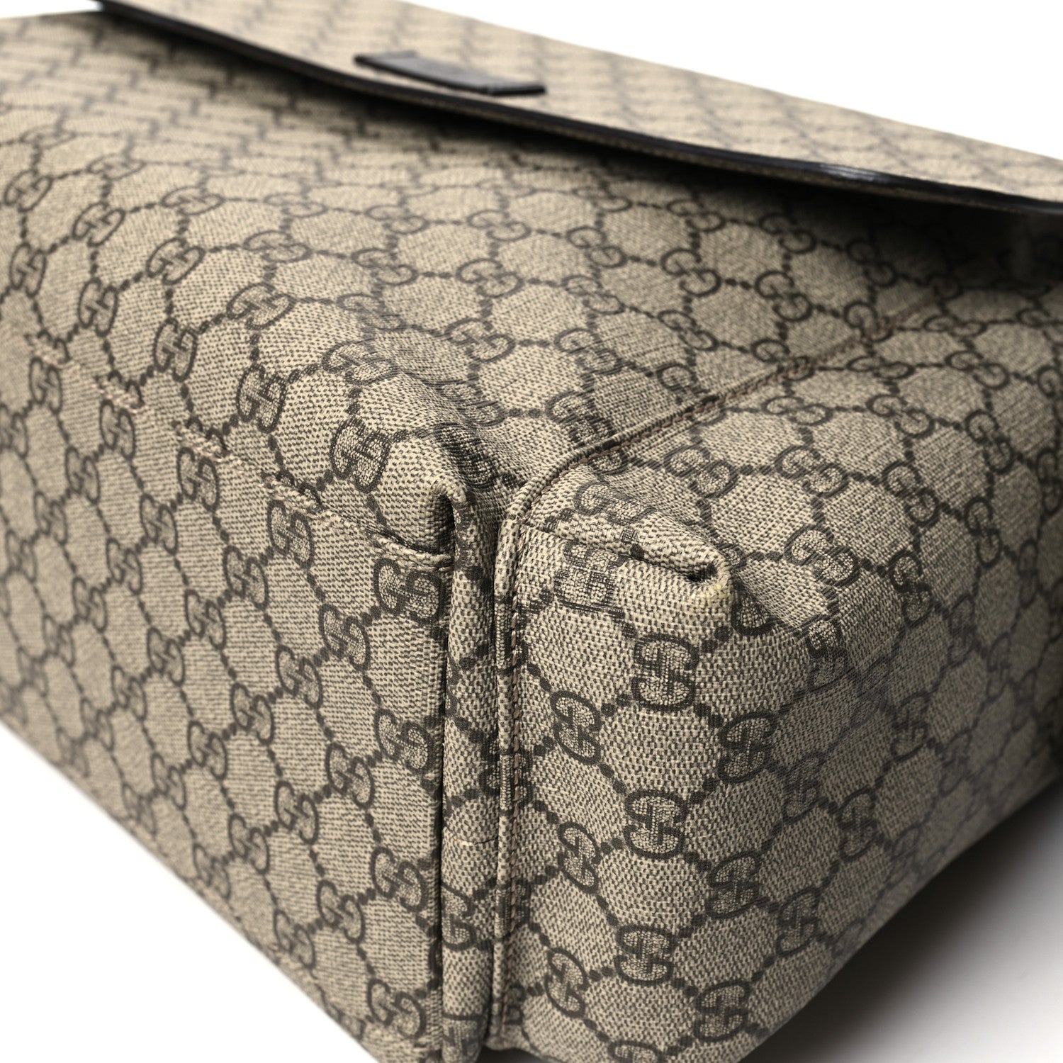 Gucci GG Plus Monogram Messenger Diaper Bag Dark Brown 11 of 13