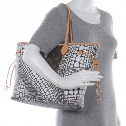 Louis Vuitton Monogram Kusama Waves Neverfull MM White 2 of 7