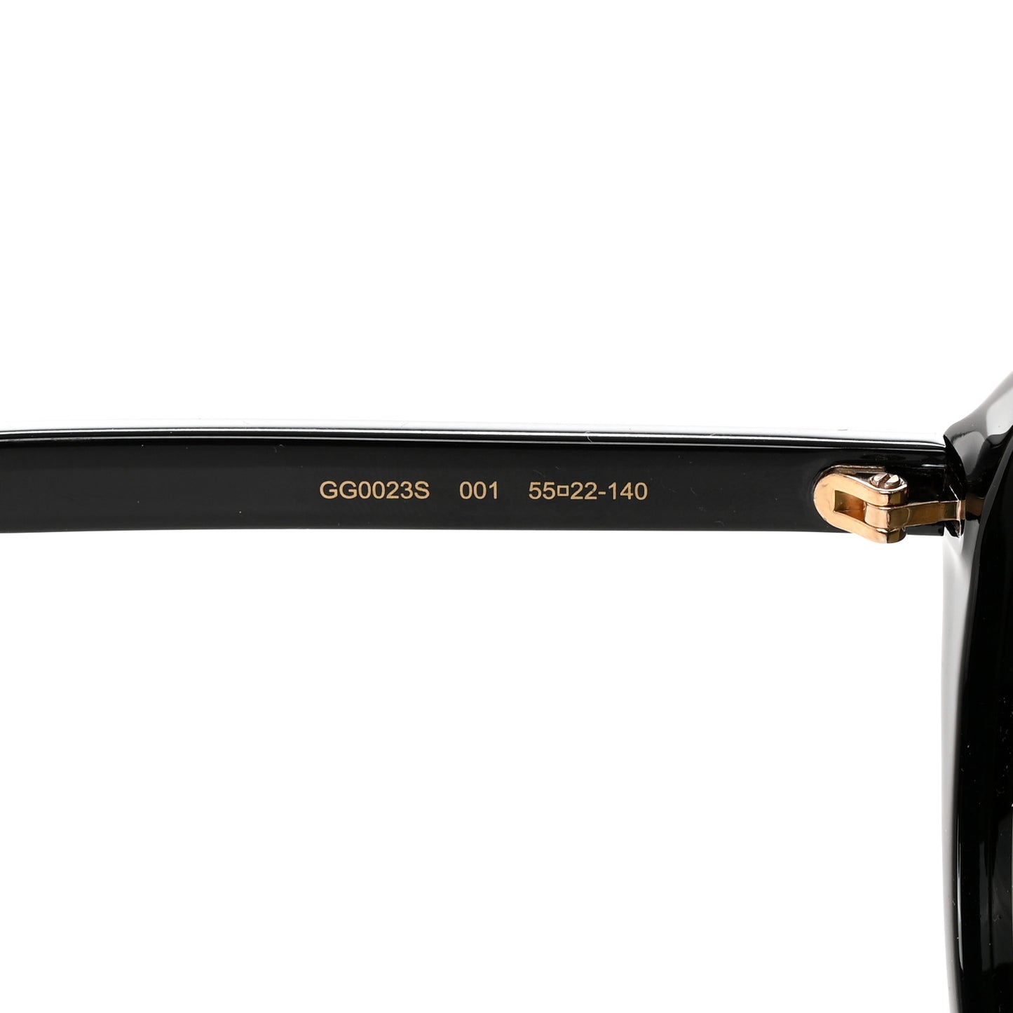 Acetate Round Sunglasses GG0023S Black