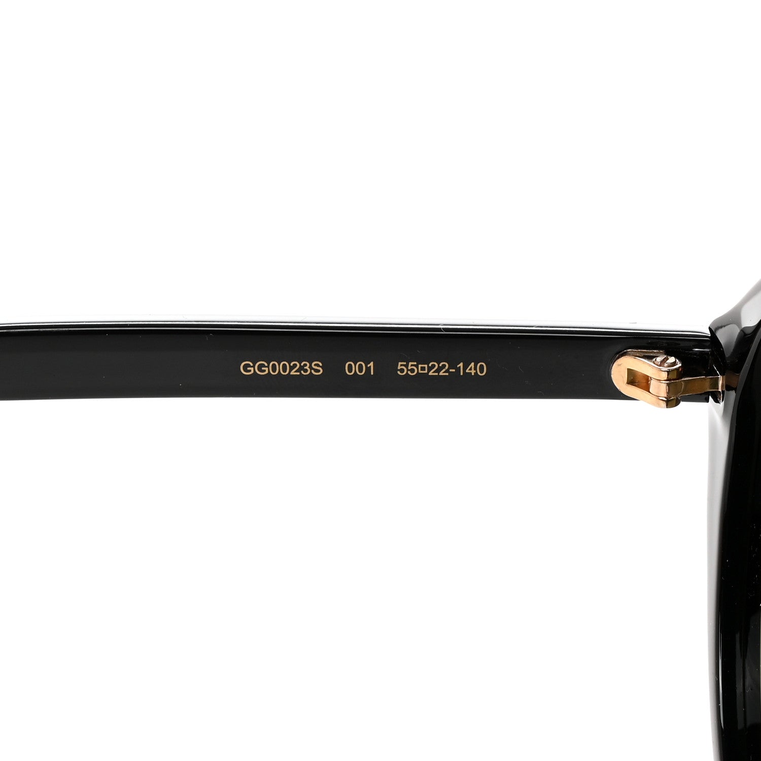 Gucci Acetate Round Sunglasses GG0023S Black 5 of 7