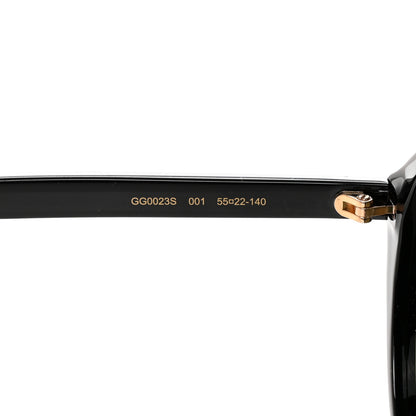 Gucci Acetate Round Sunglasses GG0023S Black 5 of 7