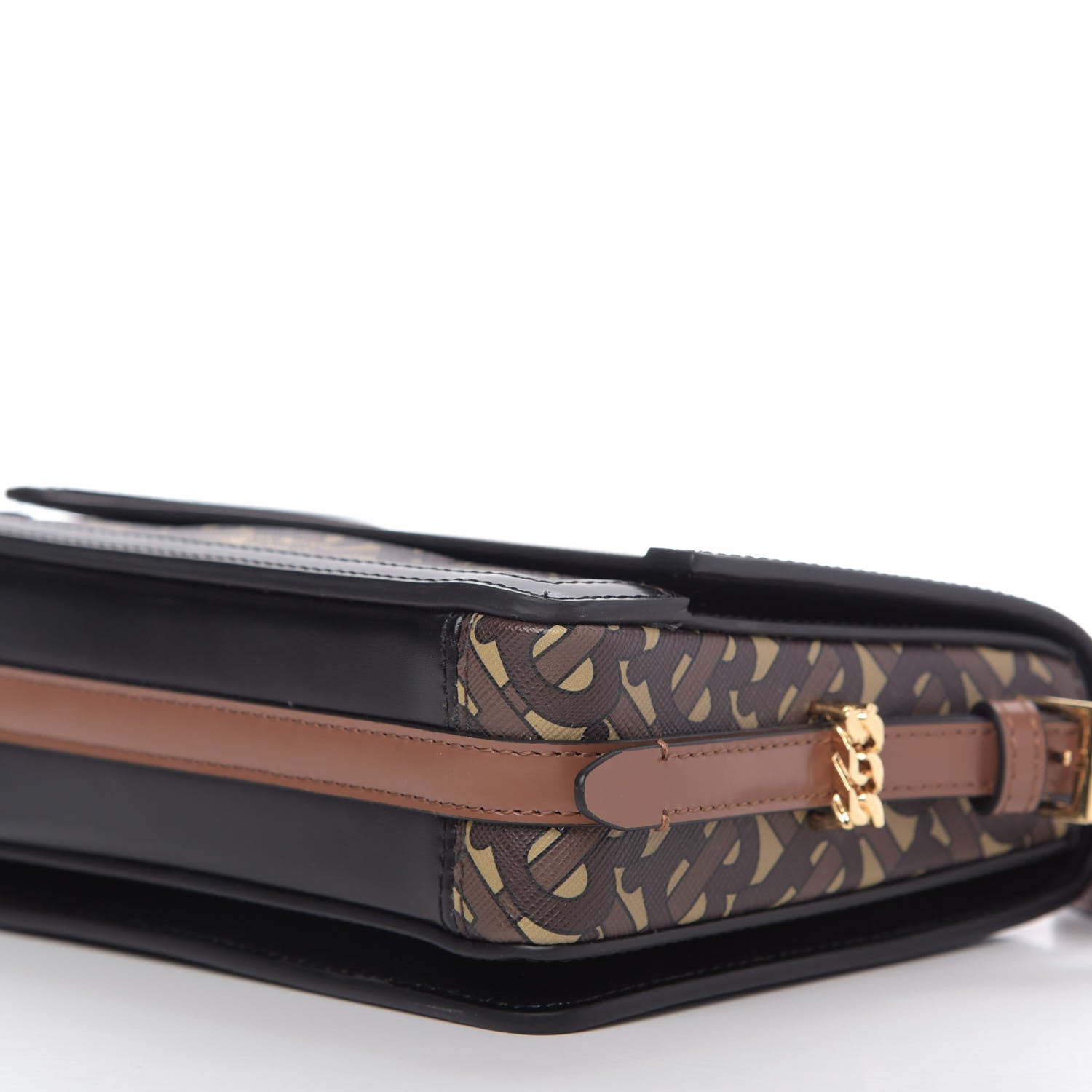 Burberry E-Canvas Monogram Small Grace Bag Bridle Brown 7 of 8