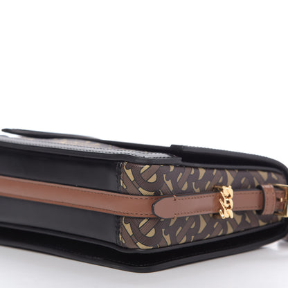Burberry E-Canvas Monogram Small Grace Bag Bridle Brown 7 of 8