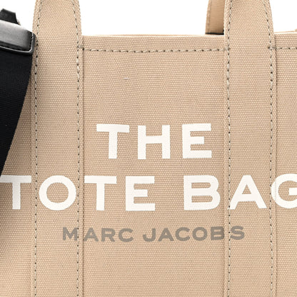 Marc Jacobs Cotton Canvas Mini The Traveler Tote Bag Beige 7 of 9