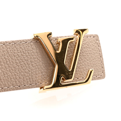 Louis Vuitton Calfskin Monogram 30mm LV Initiales Reversible Belt 80 32 Beige 6 of 7