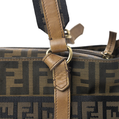 Fendi Zucca FF Top Handle Shoulder Bag Tobacco 11 of 16