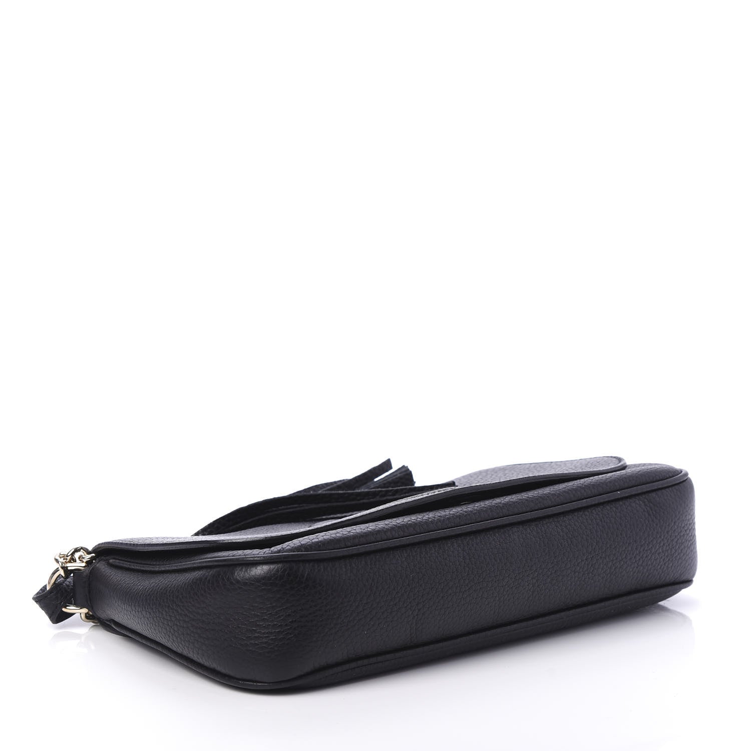 Gucci Pebbled Calfskin Medium Soho Flap Crossbody Black 4 of 10