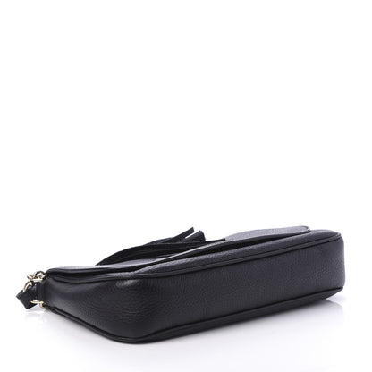 Gucci Pebbled Calfskin Medium Soho Flap Crossbody Black 4 of 10