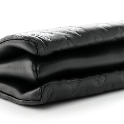 Louis Vuitton Lambskin Embossed Monogram Coussin PM Black 9 of 10