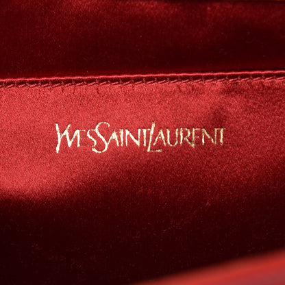 Saint Laurent Patent Monogram Large Belle De Jour Clutch Red 5 of 7