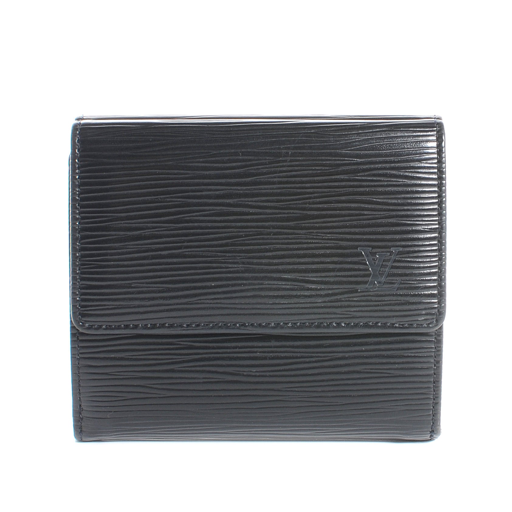 Louis Vuitton Epi Porte-Monnaie Tresor Wallet Black 1 of 7