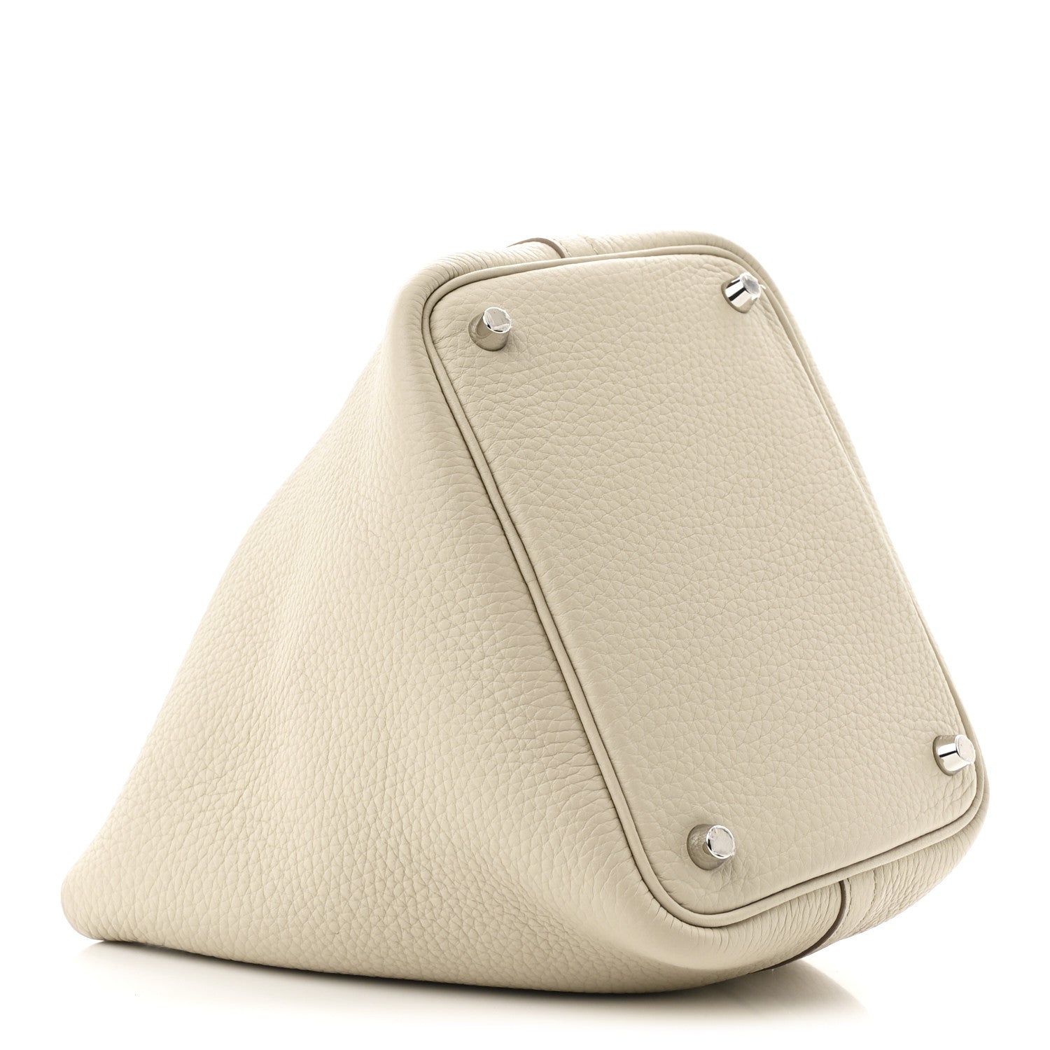 Hermes Taurillon Clemence Picotin Lock 18 PM Beton 3 of 9