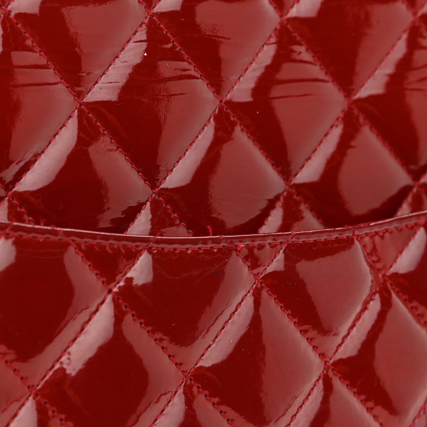 Chanel Patent Quilted Maxi Double Flap Red 16 of 16