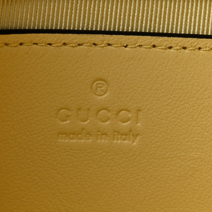 Gucci Lambskin Matelasse Small GG Marmont Shoulder Bag Yellow 6 of 12