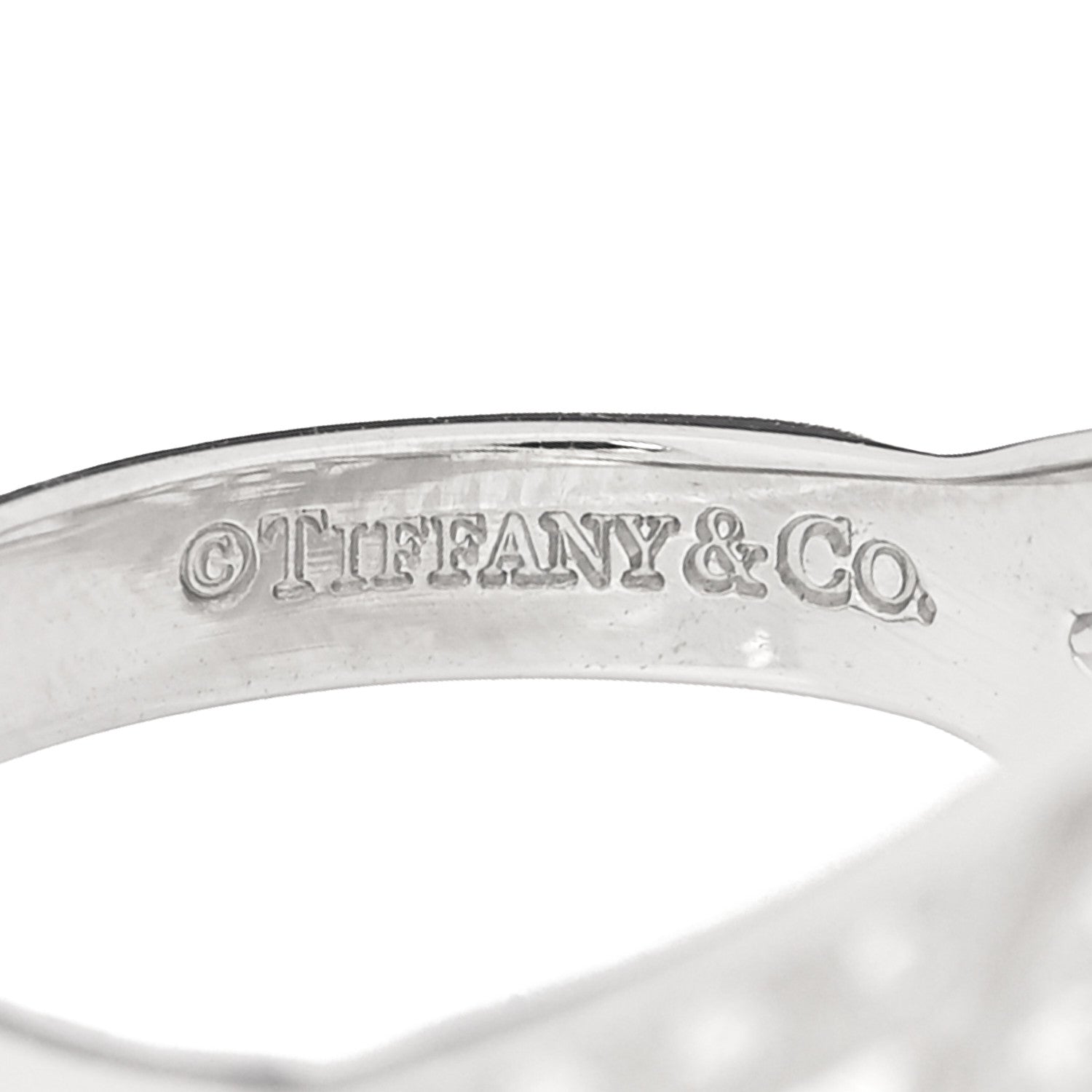 Tiffany Platinum Diamond Voile Ring 49 4.75 4 of 5
