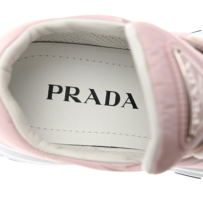 Prada Re-Nylon Piuma Metal Triangle Logo Quilted 45mm Sneakers 39 Alabastro 6 of 9