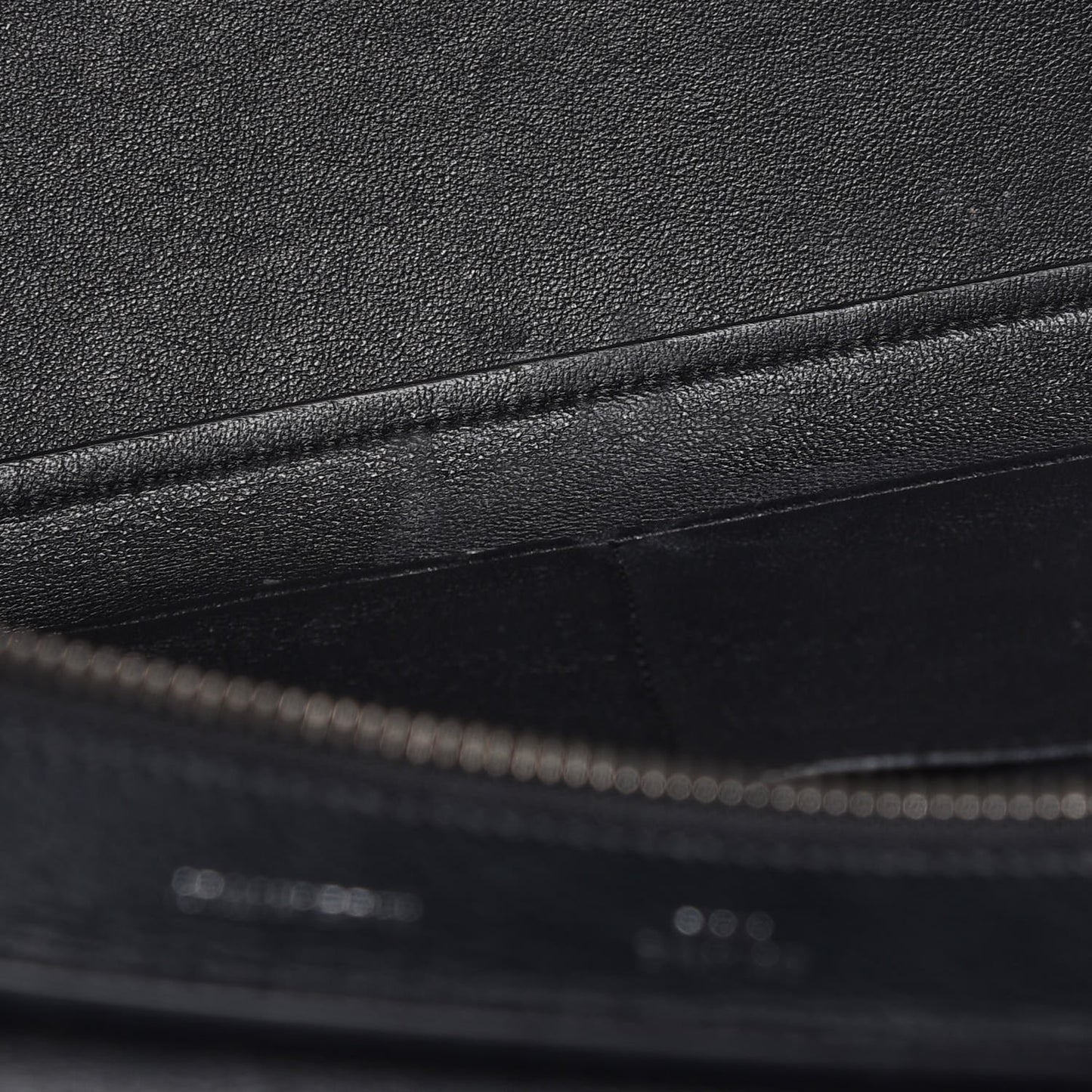 Drummed Calfskin Suede Small Trapeze Black